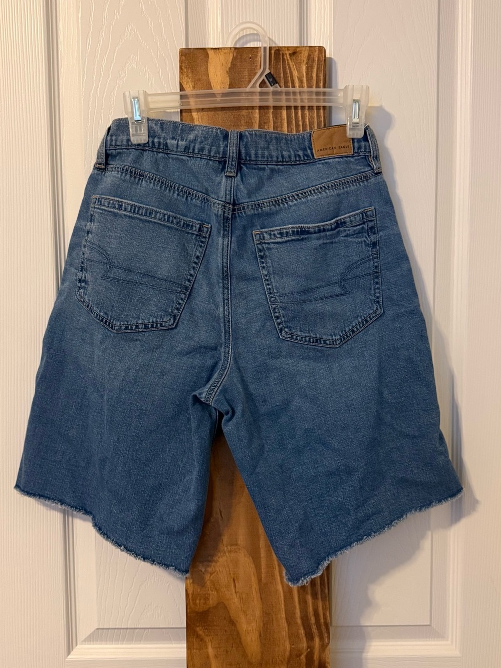 American Eagle Outfitters Medium Blue Denim Cutoff Shorts